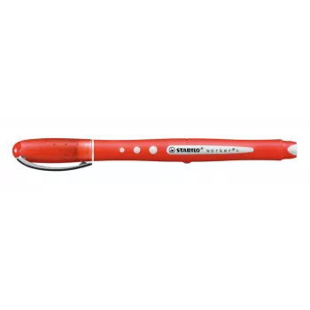 STABILO worker colorful Rollerball Pildspalva - Sarkana - 0,5 mm - Abpusēja - 10 Iepakojums