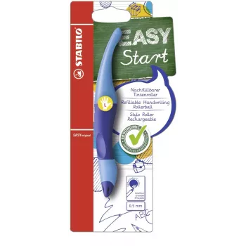 STABILO EASYoriginal Rollerball Pildspalva - Zila - Kreisajai Rokai - Blistera Iepakojums - 1 Gabals