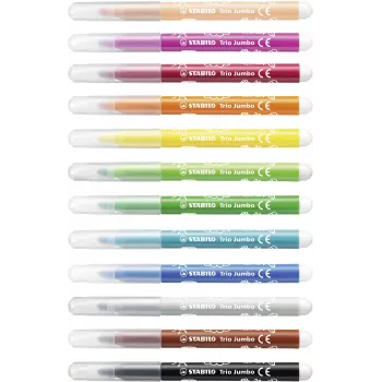 STABILO 380/12 Fineliner Pen Set - 12 Assorted Colors (Black, Blue, Brown, Green, Light Cyan, Light Green, Orange, Peach, Pink, Red, White, Yellow) - 0,4 mm Tip - Water-Based Ink - Plastic Wallet
