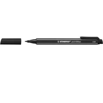 STABILO pointMax Felt-Tip Pen - Black - Medium - 0,8 mm