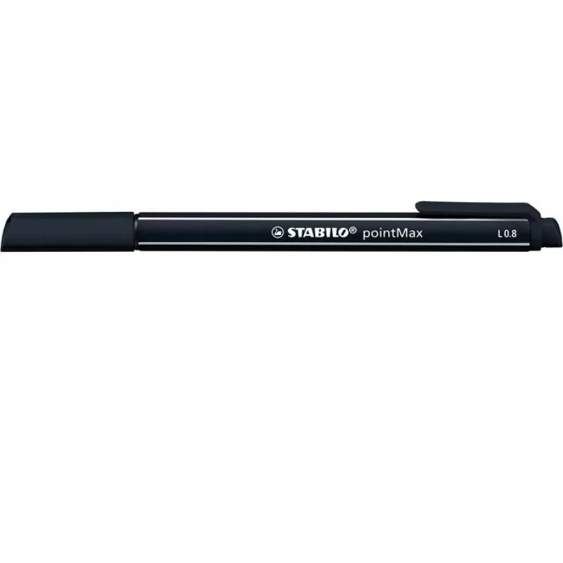 STABILO pointMax Felt-Tip Pen - Black - Medium - 0,8 mm