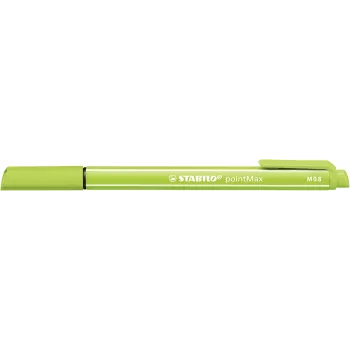 Rakstāmspalvu komplekts STABILO pointMax - 24 krāsas - 0,8 mm šķiedras uzgalis - ūdens bāzes tinte