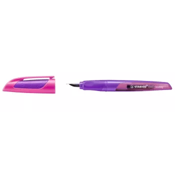 STABILO EASYbuddy pildspalva ar tintes kārtridžu sistēmu - Magenta / Violet - karaliskā zilā tinte - abroku - 1 gabals