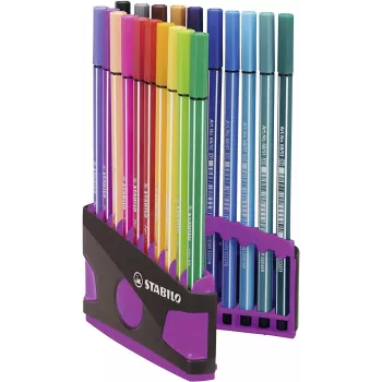 STABILO Pen 68 flomāsteru komplekts – 20 dažādu krāsu