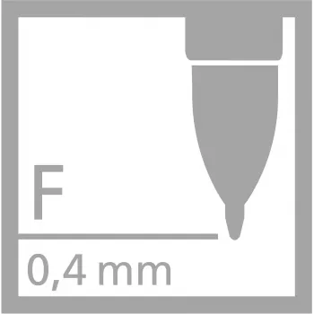 Stabilo 268/040-01 gēla pildspalvas uzpilde, 0,4 mm, sarkana