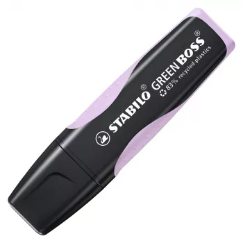 STABILO GREEN BOSS Pastel Highlighter - Lilac - Chisel Tip - 2-5 mm Line Width - Plastic Barrel