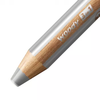 STABILO Woody 3-in-1 Multi-Talent Pencil 7,6 cm 18-Piece Pastel Set with Brush