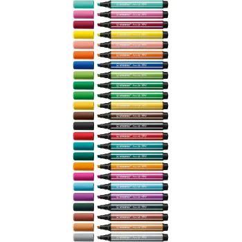 STABILO Pen 68 MAX 6-Pack Arty Edition Felt-Tip Pens with Chisel Tip