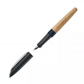 STABILO Klimatneitrāls pildspalva ar tinti Grow - Blueberry Blue / Beech