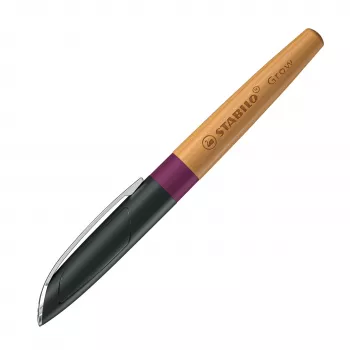 STABILO Grow Fountain Pen - Plum Red / Cherry, vidēja uzgaļa, klimatneitrāla