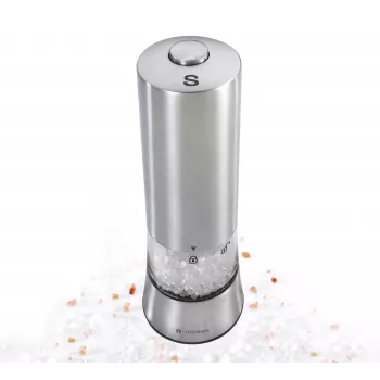 ZASSENHAUS Gera Electric Salt Mill, 18 cm, Stainless Steel
