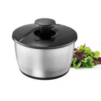 GEFU PUSH IT Salad Spinner Stainless Steel