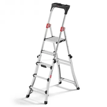 Hailo Master TL100 3-5 Step Aluminium Ladder 150 kg Capacity