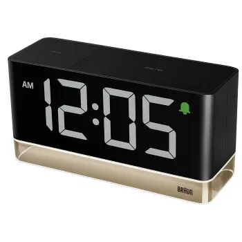 Braun BC 27 BEU Digital LED Alarm Clock (67128) - Melns