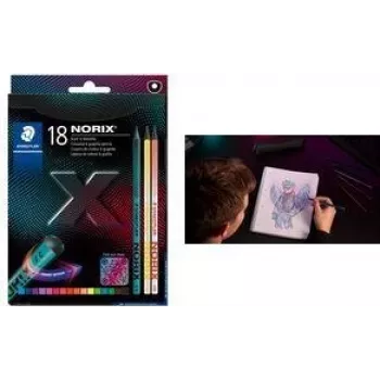 STAEDTLER NORIX Krāsu zīmuļu komplekts 12 gab., PEFC sertificēts