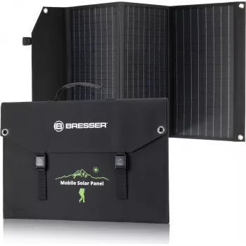 BRESSER Mobile Solar Panel 90W ar USB un DC izeju