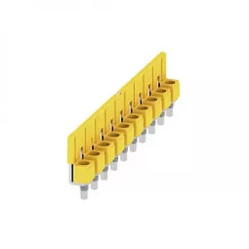 Weidmüller WQV 10/10 šķērssavienotājs, 10 polu, 10 mm², dzeltens, poliamīds, 20 gab.