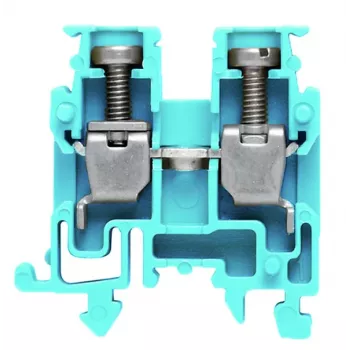 Weidmüller Caurvada spaiļu bloks AKZ 2.5 BL, zils, skrūvju savienojums, 2,5 mm², 800 V, 24 A