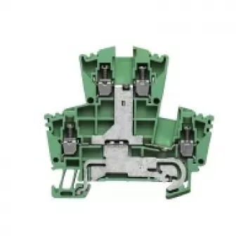 Weidmüller 1036300000 Caurvades spaiļu bloks, skrūvju savienojums, 2,5 mm², 24 A, 800 V, zaļš, 100 gab.