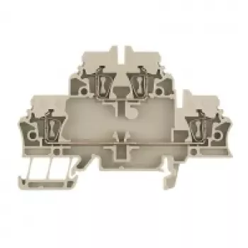 Weidmüller Caurvades spaiļu bloks, skrūvju savienojums, 2,5 mm², bēšs, 50 gab.