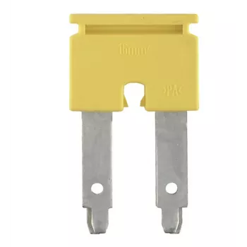 Weidmüller ZQV 16/2 Cross-Connector, 2 Poles, 16 mm², Yellow, 25 Pieces
