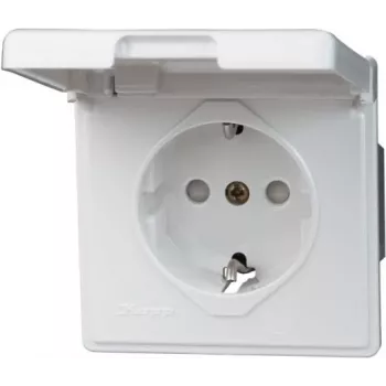 Heinrich Kopp 119102080 Schuko kontaktligzda CEE 7/3 CEE 7/4 Balta 250V 16A