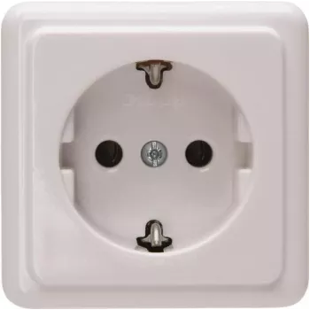 Heinrich Kopp Schuko kontaktligzda virsmas montāžai 1-vietīga 16A 250V Arctic White 101802000