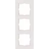 HEINRICH KOPP 3-Gang Cover Frame HK07 PURE 228x86x9.5mm IP20 Clamp Fastening Pure White