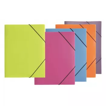 PAGNA 21638-02 A3 Polypropylene (PP) White Elastic Band Collecting Folder 5-Pack