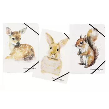 PAGNA Save Me Corner File DIN A4 Fawn Hare Squirrel 3-Pack