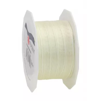 C.E. Pattberg Four Seasons Gift Ribbon Silk Matte Cream 40 mm x 25 m