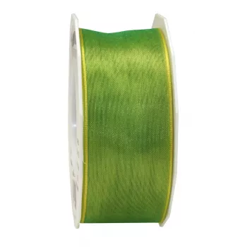 C.E. PATTBERG Four Seasons Satin Matte Gift Ribbon Lime 40 mm x 25 m