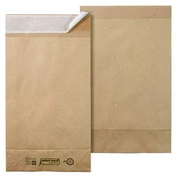Vereinigte Papierwarenfabriken classic eco iepakojuma aploksne ar ielocījumu (aptuveni DIN C4, 5.0 cm ielocījums), bez loga, dabīgā krāsā