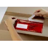 Vereinigte Papierwarenfabriken Docufix Pašlīmējošā dokumentu kabatiņa DL Piegādes zīme/Rēķins Sarkana/Caurspīdīga Iepakojums 1000 gab.