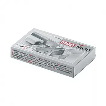 Novus No.111 Skavas - 4 mm - 2000 skavas - 15 lapām - Metāls - Pelēks
