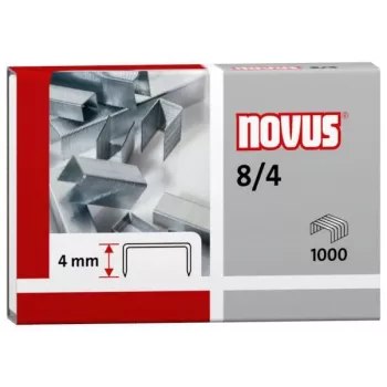 Novus Dahle 24/6 Skavas 1000 gab. Sudraba Krāsā, Cinkots Tērauds, Kaltveida Uzgalis