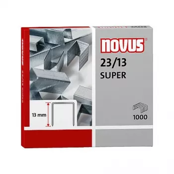 Novus Dahle Novus 23/13 SUPER Sklavu komplekts - 1,3 cm - 1000 skavas - Tērauds - Nerūsējošais tērauds