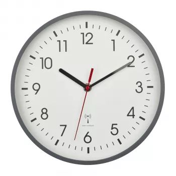 TFA Dostmann 60.3550.10 Radio Wall Clock 24,5 cm x 4,2 cm Grey