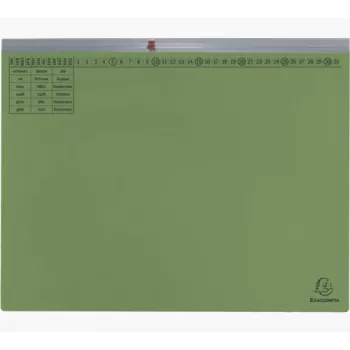 Exacompta 370125B Parastā mapīte – kartons, zaļa, 320 g/m², 265x316 mm