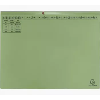 Exacompta 370325B Parastā mapīte – kartons, zaļa, 320 g/m², 265 x 316 mm
