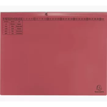 Exacompta 370403B Parastā mapīte - kartons - sarkana - 320 g/m² - 265 x 316 mm