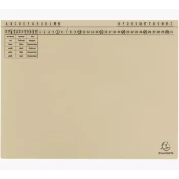 Exacompta 371122B Dokumentu mape - Kartons - 320 g/m² - A4 - Zila - 1 gab.