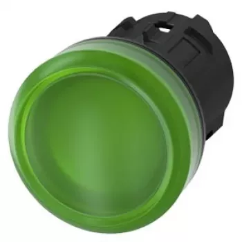 Siemens SIRIUS ACT 3SU1001-6AA40-0AA0 Zaļš LED indikators 22mm apaļš 24V AC/DC Skrūvju spaile
