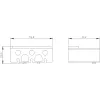 Siemens SIRIUS 3RT2 spaiļu pārsegs rāmja spailēm, 3 polu, 3RT29364EA2