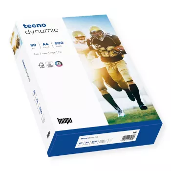 Papyrus Dynamic Tecno A4 Kopējamais Papīrs 80 g/m² Balts 500 Loksnes