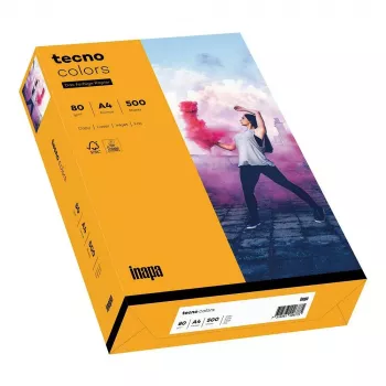 Papyrus TECNO Colors Medium Orange A4 Copy Paper 80 g/m² 500 Sheets