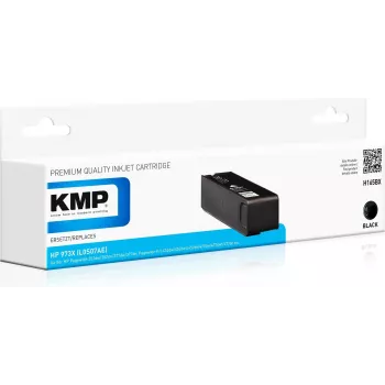 KMP H165BX saderīga pigmenta tintes kasetne melna High Yield XL HP PageWide Pro 450 sērijai