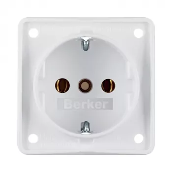 Berker SCHUKO kontaktligzda 941852502 Polar White Matt