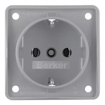 Berker Schuko Kontaktligzda 941852506 Matēti Pelēka