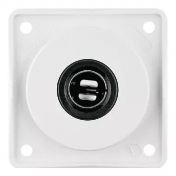 Berker 945172509 Integro Socket 12V Polar White Glossy